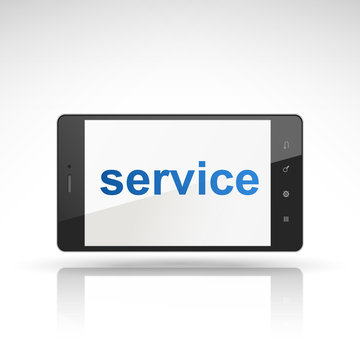 service word on mobile phone