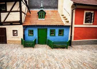 Fototapeta premium Medieval lane in Prague