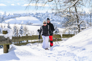 Winterliche Tour im frischen Schnee