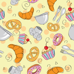 Food seamless background