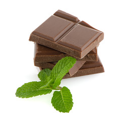 Closeup detail of chocolate parts