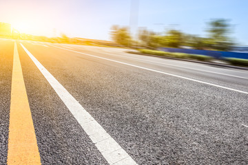 motion blur of the road