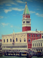 Campanile of St. Mark and the Doge's Palace in Venice