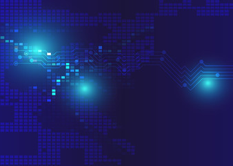 circuit pattern technology abstract vector background