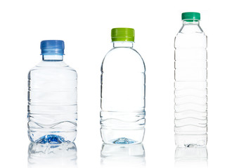 Plastic water bottle isolate