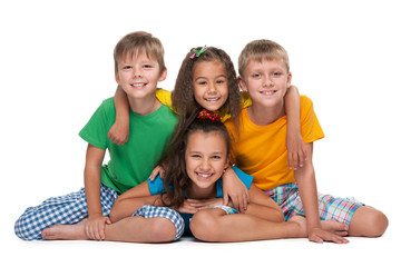 Four happy children - 70944009