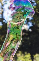 Giant soap bubble