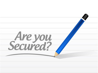 are you secured message illustration design