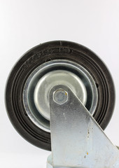 Insdustrial wheel isolated on white background.