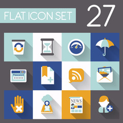 internet and web icon set