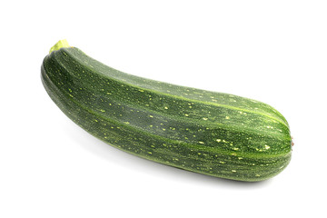 fresh zucchini isolated on a white background