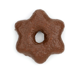hocolate cookies isolated on white..