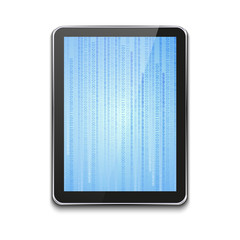 vector modern computer tablet on white