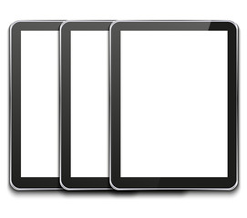 vector modern computer tablet on white