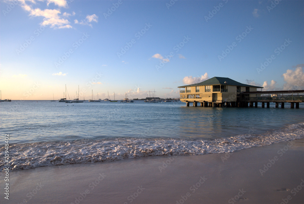 Wall mural Barbados Sunset