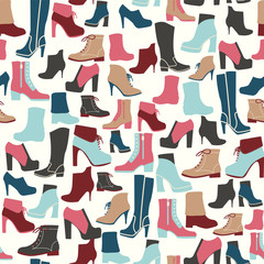 Shoes seamless pattern - Illustration