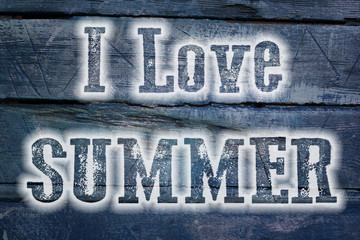 Obraz premium I Love Summer Concept