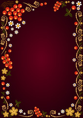 Background with khokhloma ornament