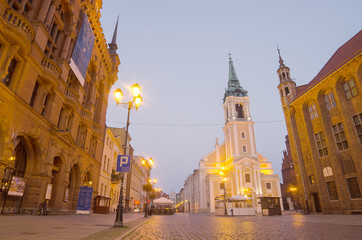 Early morning in Old Town of Torun, Poland © krivinis