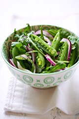 Green Salad with Sweet Pea and Arugula