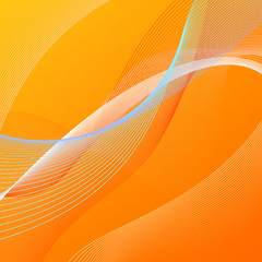 Abstract background with orange and blue lines
