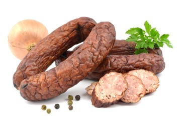slightly dried sausage