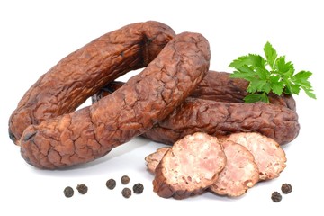 slightly dried sausage