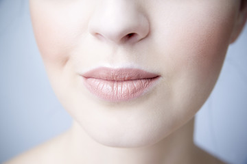 Fototapeta premium Sensual female lips closeup.