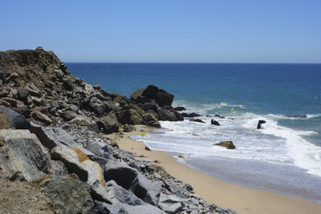 Fototapeta na wymiar Beach at Point Mugu, Ventura, Southern California