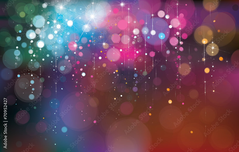 Wall mural vector colorful lights background.