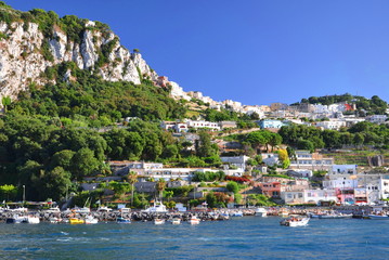 Fototapeta na wymiar Malownicza Marina Grande na wyspie Capri we Włoszech