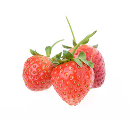 Strawberries berry isolated on white background