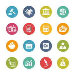 Business and Finance Icons -- Fresh Colors Series