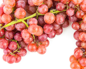 grapes isolated on white background