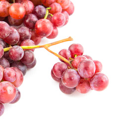 grapes isolated on white background