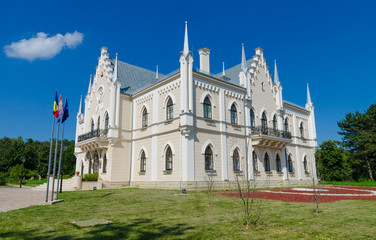 Fototapeta na wymiar Ruginoasa palace in Moldavian region of Romania