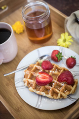 Breakfast on the tray