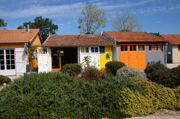 Cabanes ostréicoles à Château d'Oléron