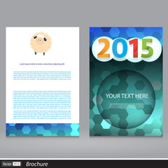 Vector Happy New Year brochure template