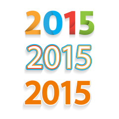 Happy new year 2015 celebration background, banner design