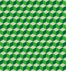 Green cubes seamless texture