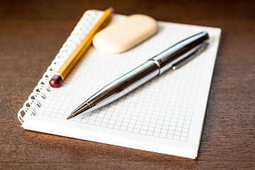 Office supplies on the table