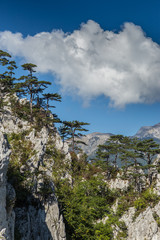 Mountain scenery in the Transylvanian Alps, in summer