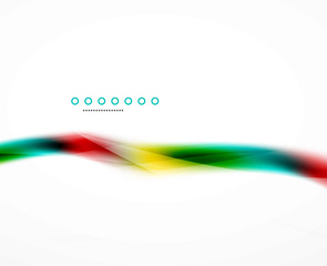 Blurred flowing business wave