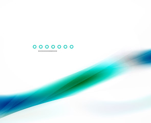 Abstract background, blue wave business template