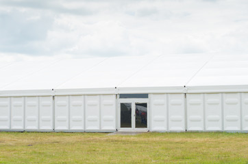 Fototapeta na wymiar white event tent