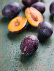 fresh plums