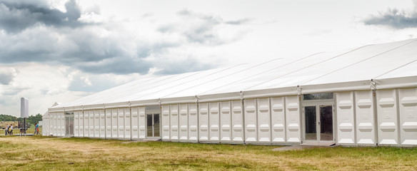 white event tent