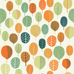 Seamless leaf pattern