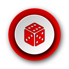 game red modern web icon on white background